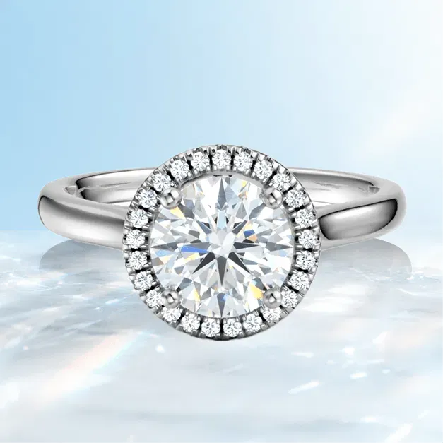 Halo Engagement Ring